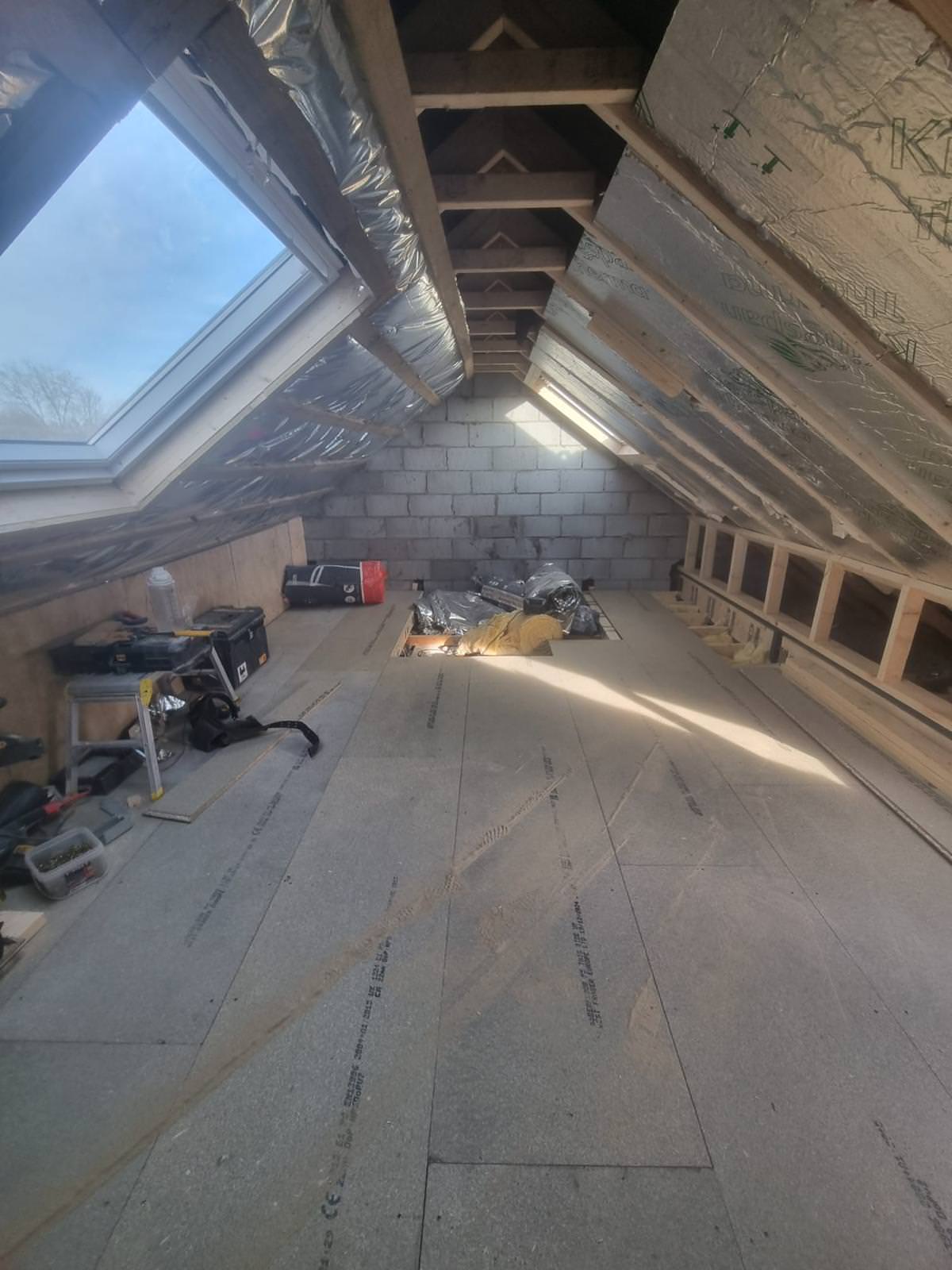 Completed loft conversion Preston home